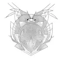 finch bird tattoo design idea