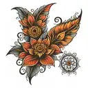 Ignesh Sweta Priyal DIYA tattoo design idea