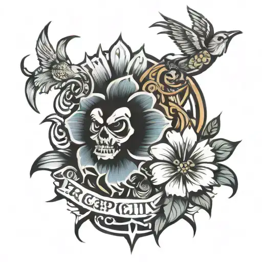 loyalty and respect integrity honor tattoo design idea