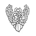laurel wreath tattoo design idea