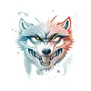 werewolf tattoo design idea