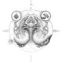 sleeve torus scorpio gemini aeries zodiac signs  tattoo design idea