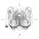 sleeve torus scorpio gemini aeries zodiac signs  tattoo design idea