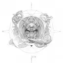 sleeve torus scorpio gemini aeries zodiac signs  tattoo design idea