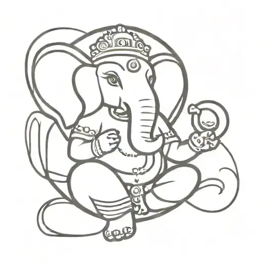dhol tasha ganpati pathak tattoo design idea