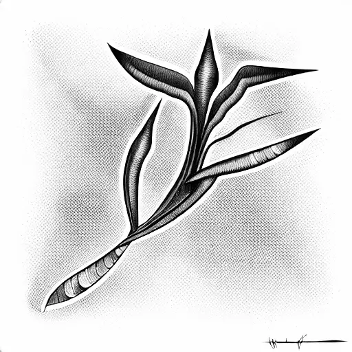 Bird of Paradise tattoo design idea