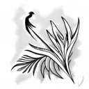 Bird of Paradise tattoo design idea