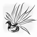 Bird of Paradise tattoo design idea