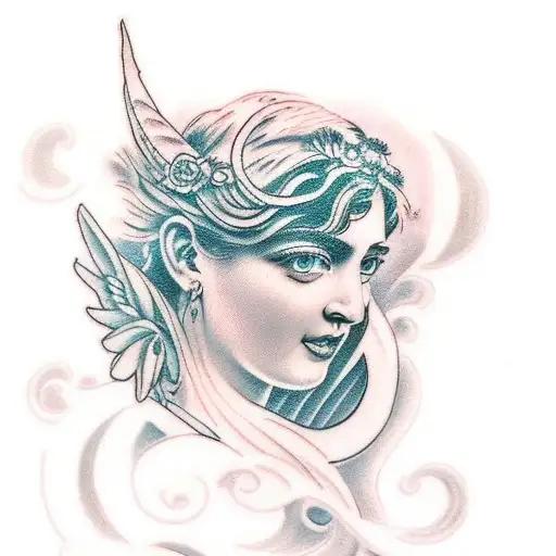 theia Greek  goddess tattoo tattoo design idea
