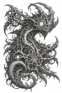 Bloodborne amygdala tattoo design idea