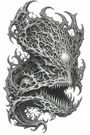 Bloodborne amygdala tattoo design idea