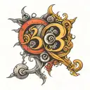 number 3 and 14 tattoo design idea