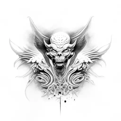 Lucifer tattoo design idea