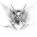 Lucifer tattoo design idea