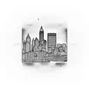 Pittsburgh Skyline tattoo design idea