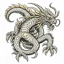 scorpion dragon tattoo design idea