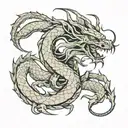 scorpion dragon tattoo design idea