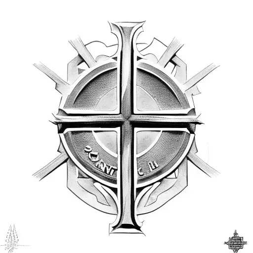 cross of Saint Benedict  tattoo design idea