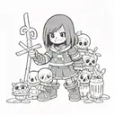 Chara undertale tattoo design idea