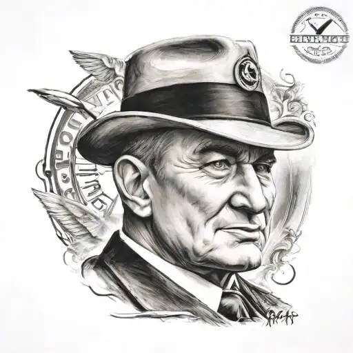 Turkish Kurt Ataturk tattoo design idea