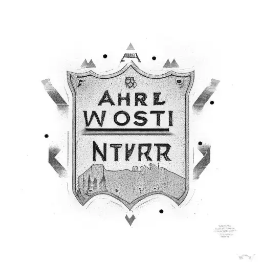 Street post sign with the word "Arkansas" on it and text to the side that says "never forget where you came from" tattoo design idea