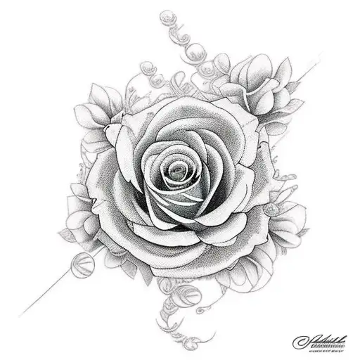 craneo con araña y rosas tattoo tattoo design idea