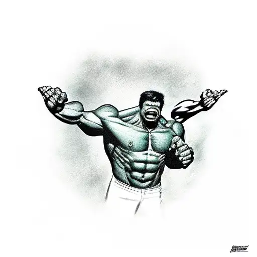 the hulk tattoo design idea