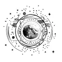 eclipse lunar  tattoo design idea