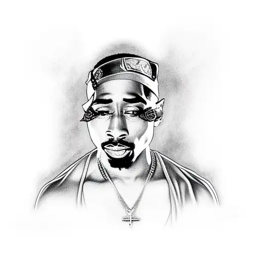 makaveli 2pac tattoo design idea