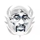 makaveli 2pac tattoo design idea