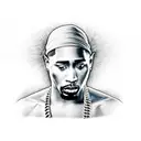 makaveli 2pac tattoo design idea