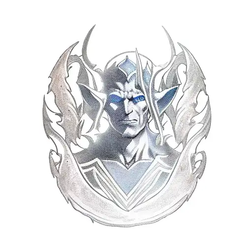 Heroes of Might and Magic III tatoo of wood elf tattoo design idea