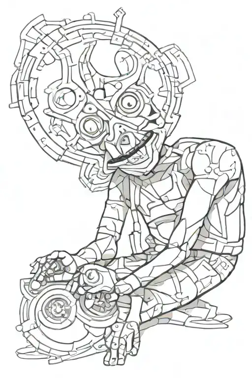 boredom symbol tattoo design idea