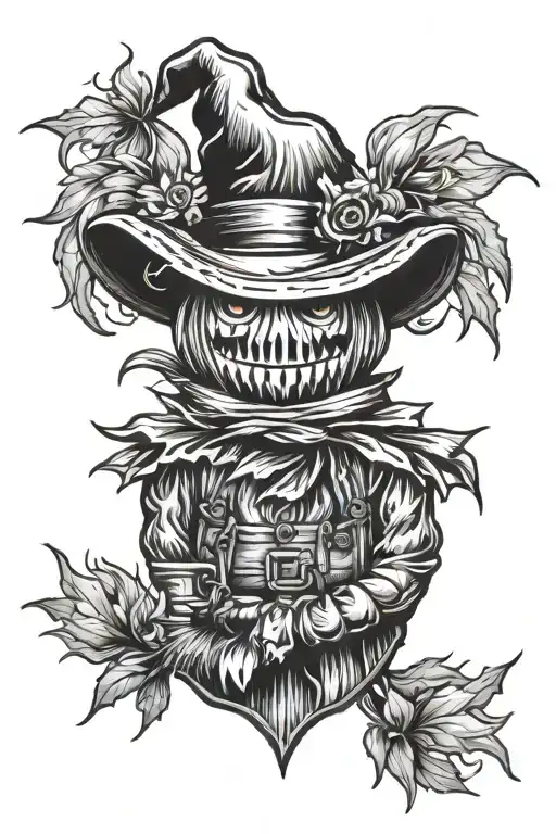 scarecrow tattoo design idea