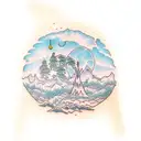 willow tree oranges dingo tattoo design idea