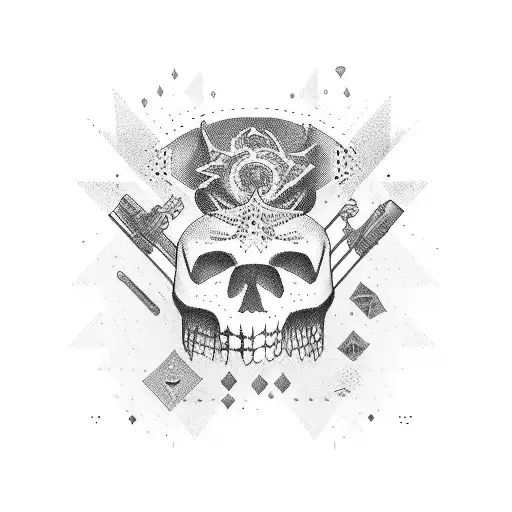 Fortune favors the bold banner under money tattoo design idea