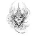 calligraphy with gothic style by Ayda letters  tattoo design idea