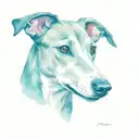 Whippet tattoo design idea