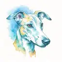 Whippet tattoo design idea
