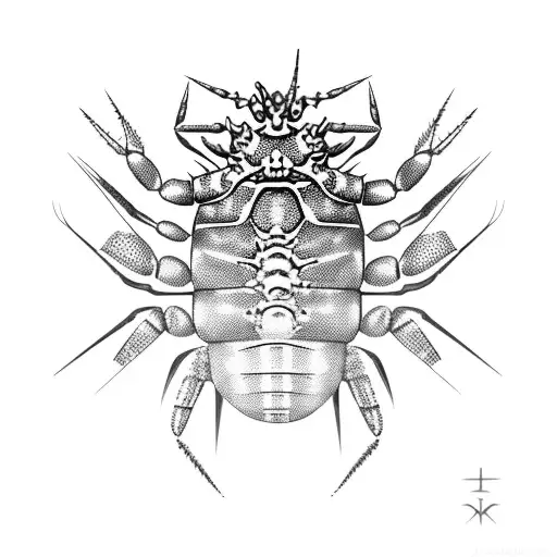 spiny lobster tattoo design idea