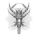 spiny lobster tattoo design idea