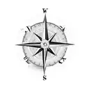 A compass with coordinates of a memorable family vacation destination tattoo design idea