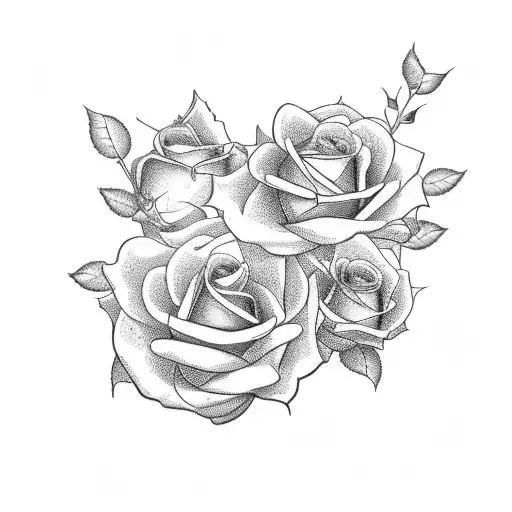 dove with roses from sholder to elbow tattoo design idea