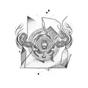 strong mind tattoo design idea