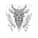 strong mind tattoo design idea