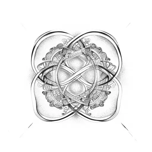 Infinity Symbol with love tattoo design idea