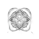 Infinity Symbol with love tattoo design idea