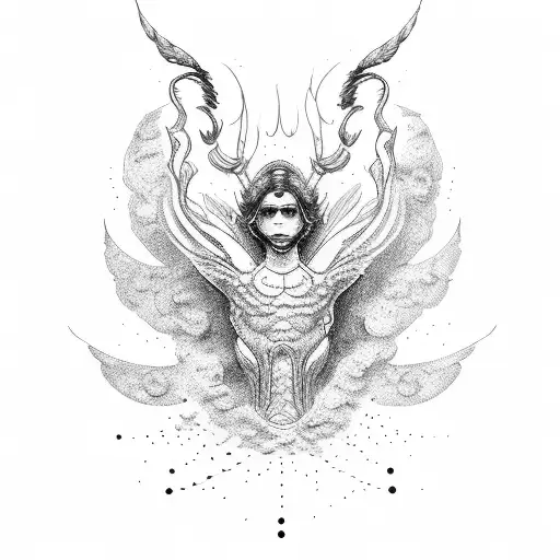 icarus falling tattoo design idea
