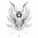 icarus falling tattoo design idea