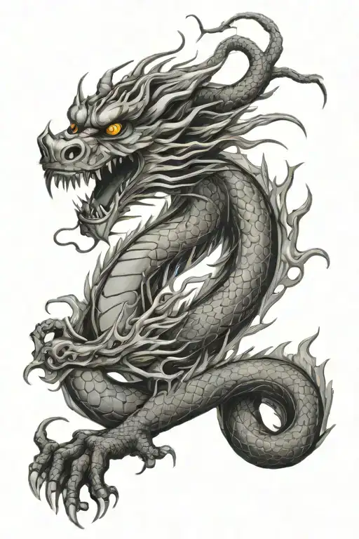 Chinees dragon tattoo tattoo design idea